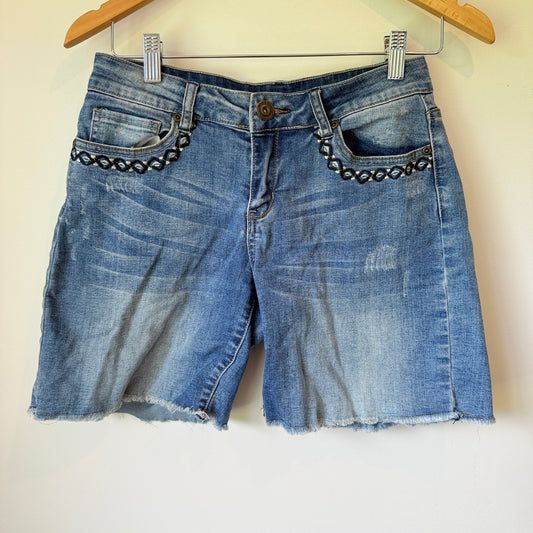 Who's Henri Size 8 Denim Cut-Off Shorts