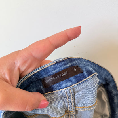 Who's Henri Size 8 Denim Cut-Off Shorts
