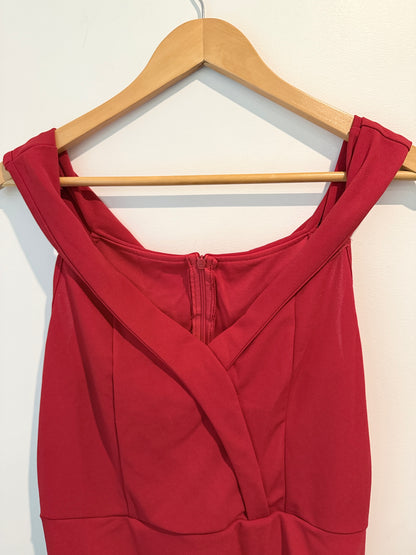Shein Size L U/Arm to U/Arm 44cm Red Dress