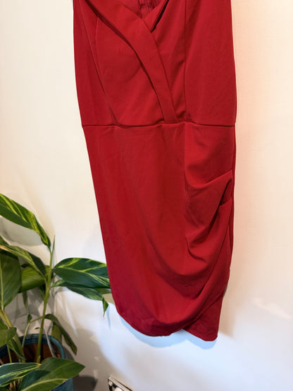 Shein Size L U/Arm to U/Arm 44cm Red Dress