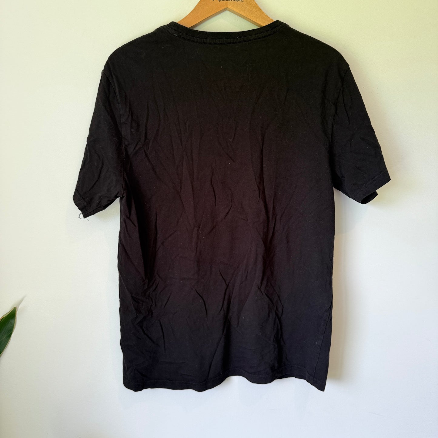 Regular Fit Size S Black Cotton Graphic T-Shirt