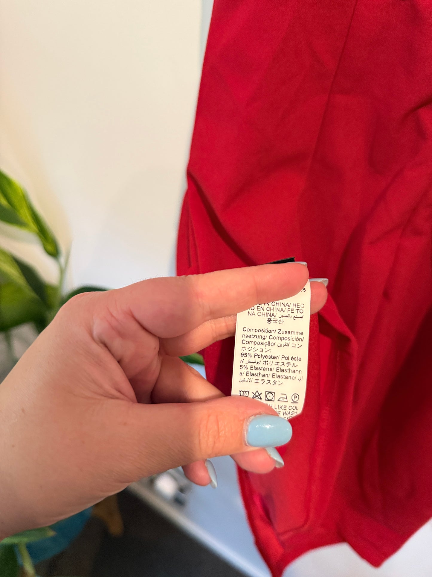 Shein Size L U/Arm to U/Arm 44cm Red Dress