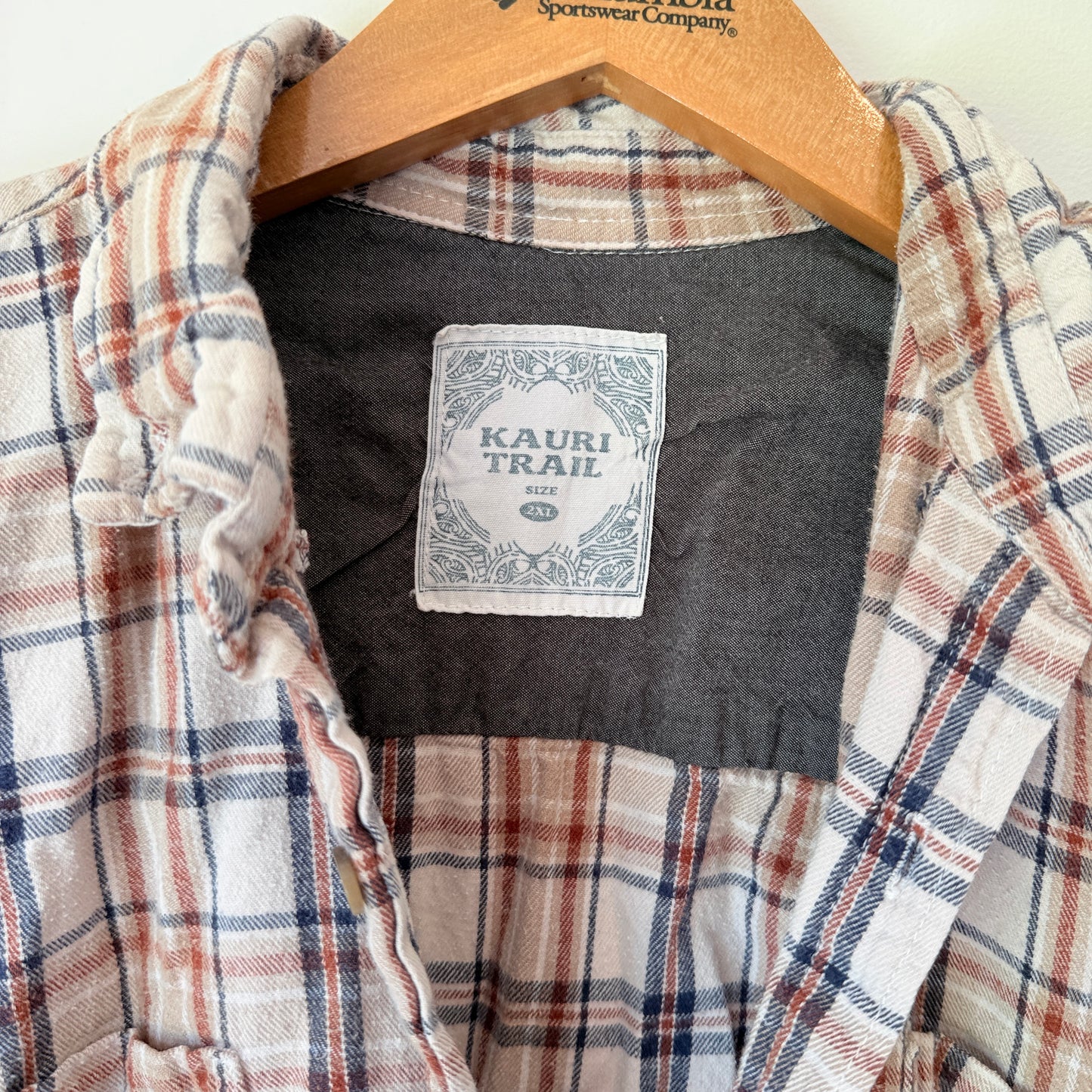 Kauri Trail Size 2XL Long-Sleeve Plaid Flannel Shirt