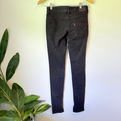 Levis 831 Extreme Skinny Jeans Black Size 7