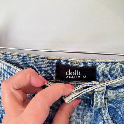 Dotti Size 6 Denim Short Skirt