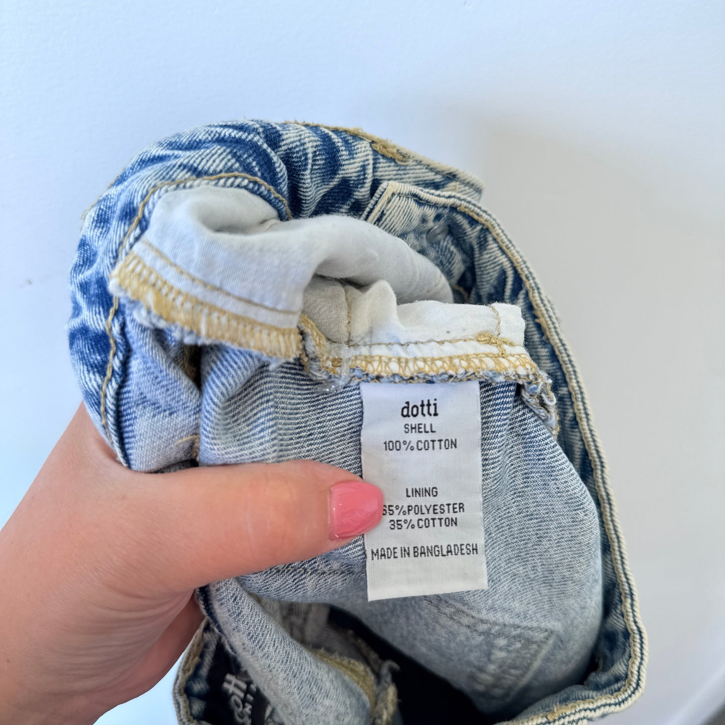 Dotti Size 6 Denim Short Skirt