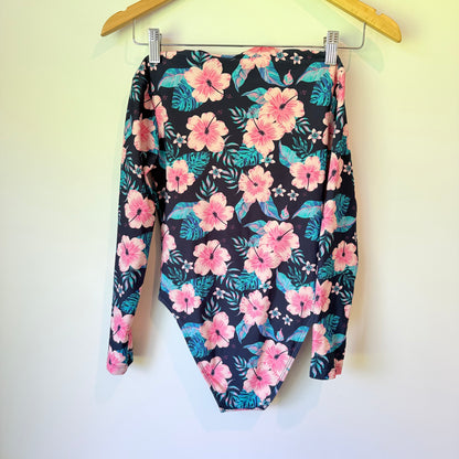 Anko Size 10 Kids Tropical Twist Back Surf Suit – Black