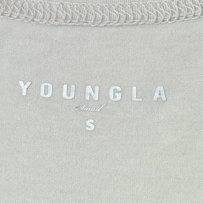 Youngla Size S Beige Racerback Tank Top