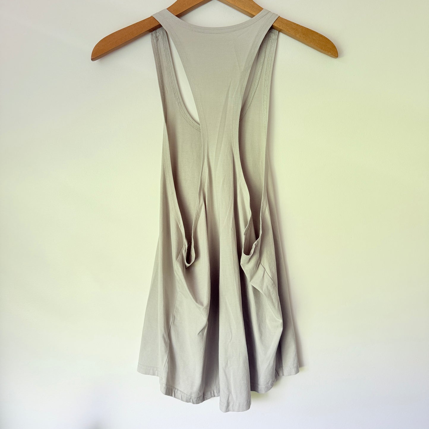 Youngla Size S Beige Racerback Tank Top