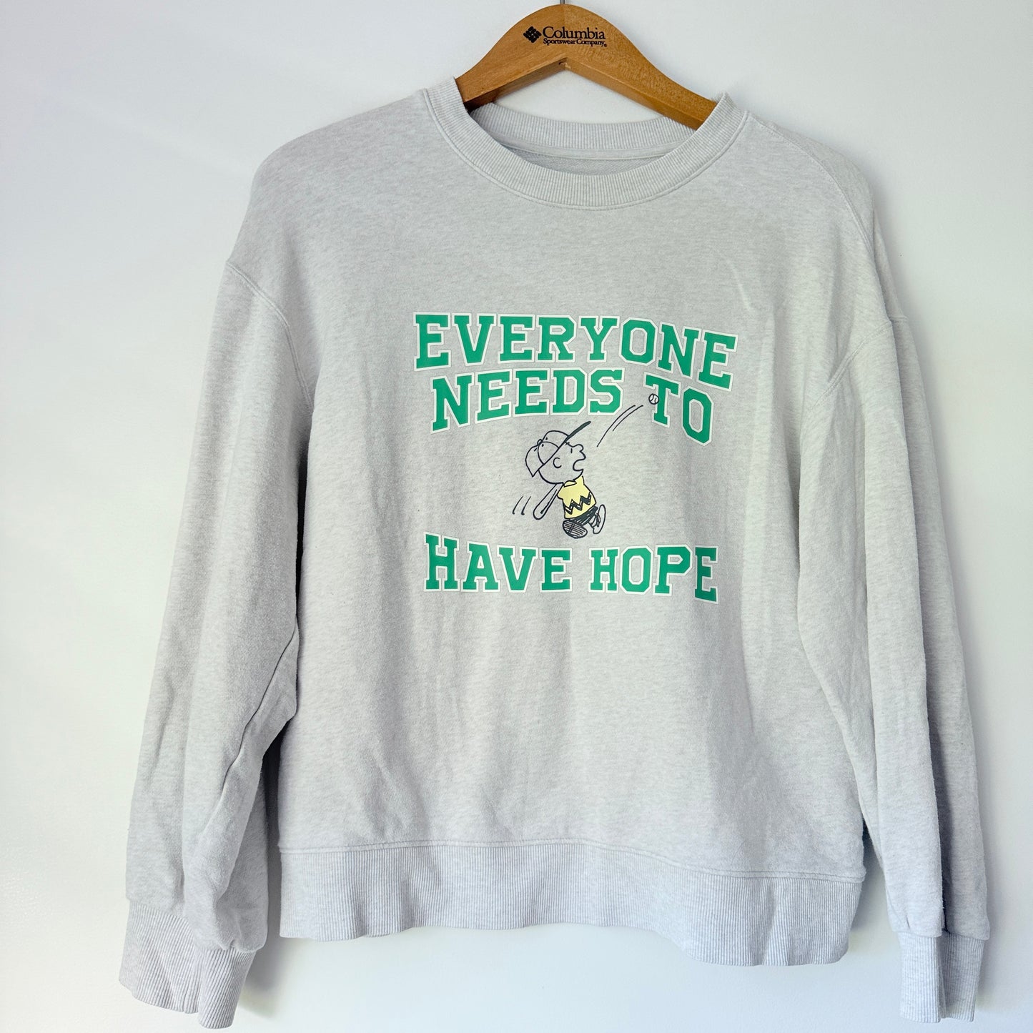 Uniqlo Size S Peanuts Light Grey Sweatshirt