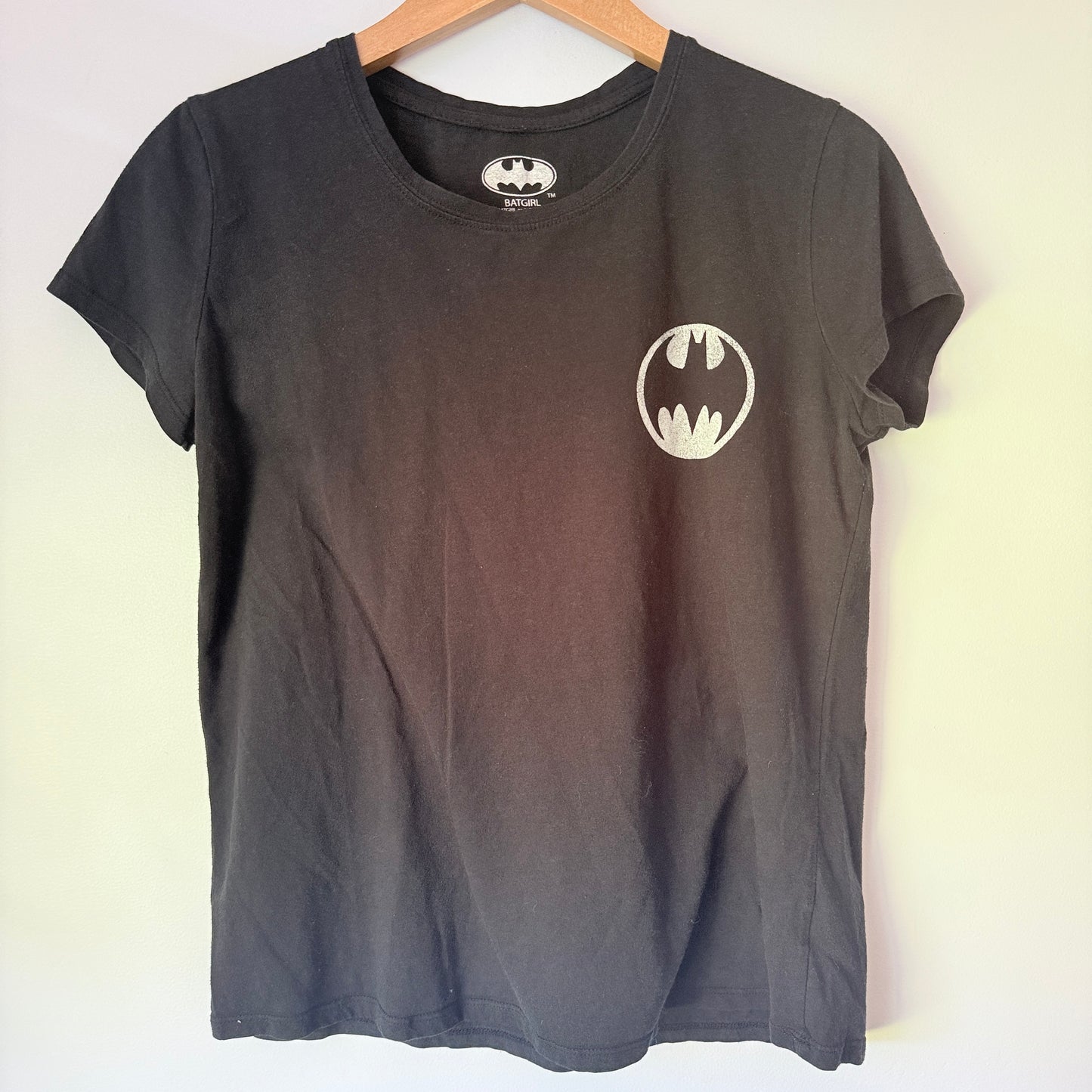 Batgirl Size 12 Black Short-Sleeved T-Shirt