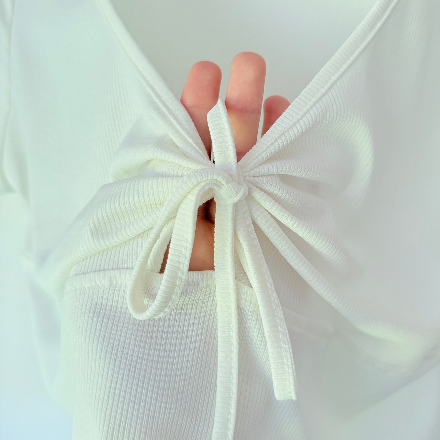 Shein Size 4XL White Knot Crop Top