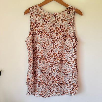 Haven Size M/L Rayon Tank Top in Savanna Print