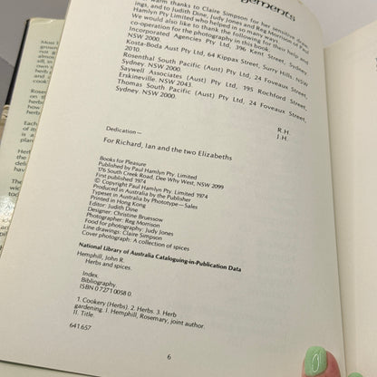 Herbs and Spices by John and Rosemary Hemphill