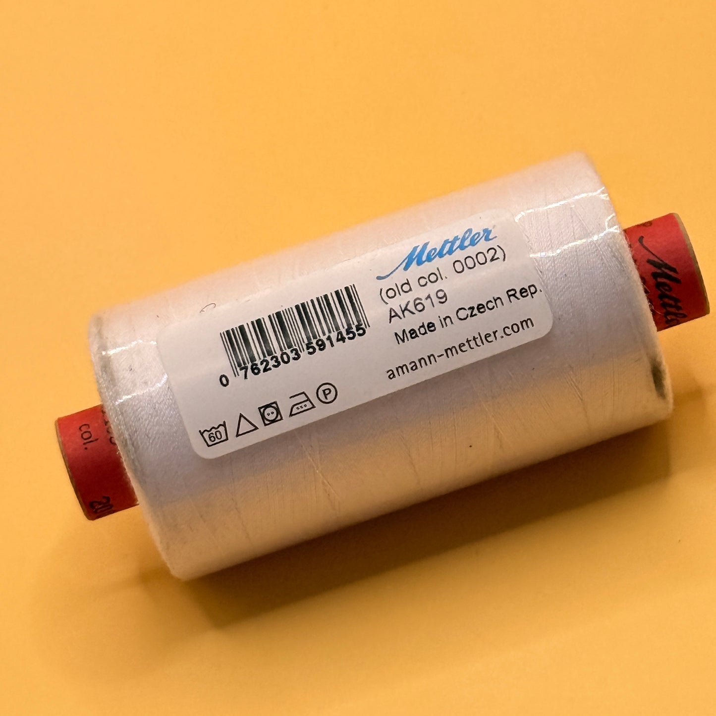 Mettler 1000m White Polyester Sewing Thread