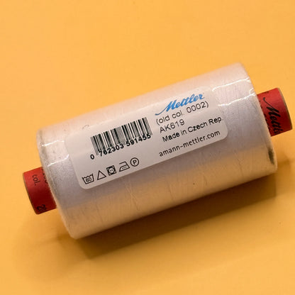 Mettler 1000m White Polyester Sewing Thread