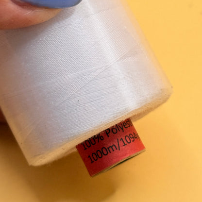 Mettler 1000m White Polyester Sewing Thread