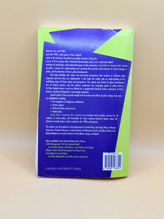 Social Policy in Aotearoa New Zealand by Christine Cheyne, Mike O’Brien, Michael Belgrave