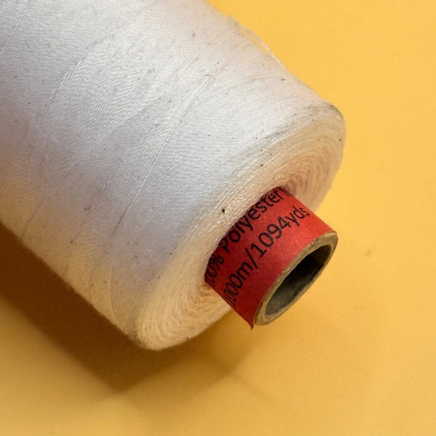 Mettler 1000m White Polyester Sewing Thread