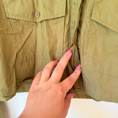 H & M Divided Cropped Button-Up Shacket