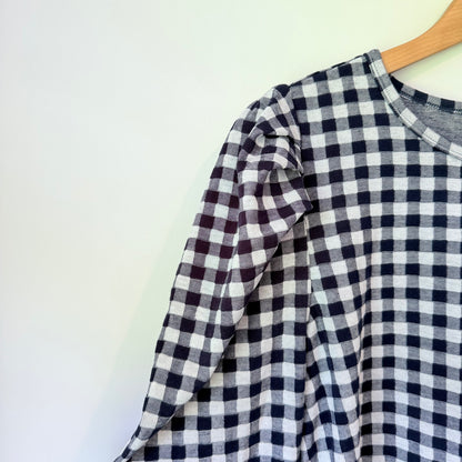 Foil Size S Gingham Cotton Blend Top