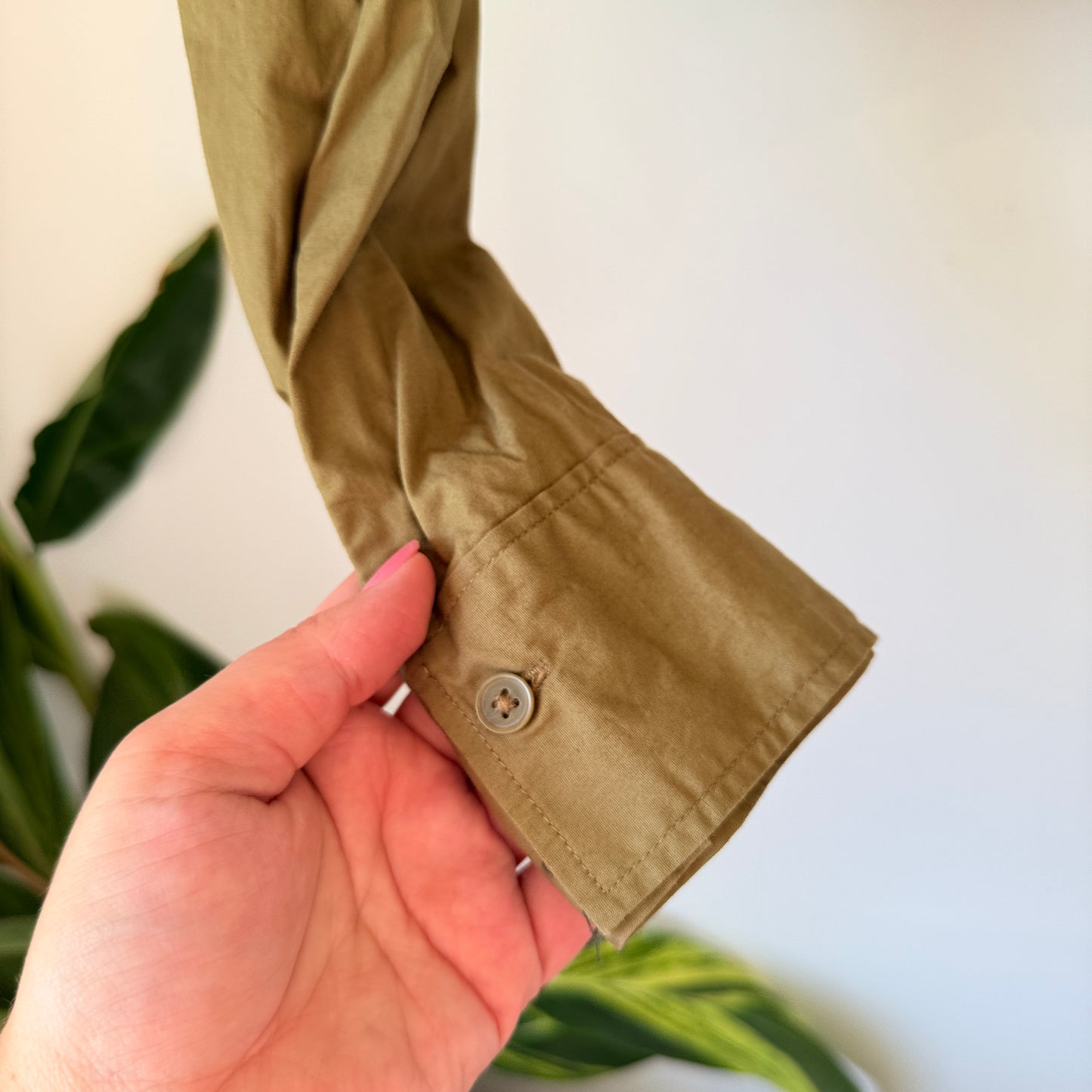 H & M Divided Cropped Button-Up Shacket