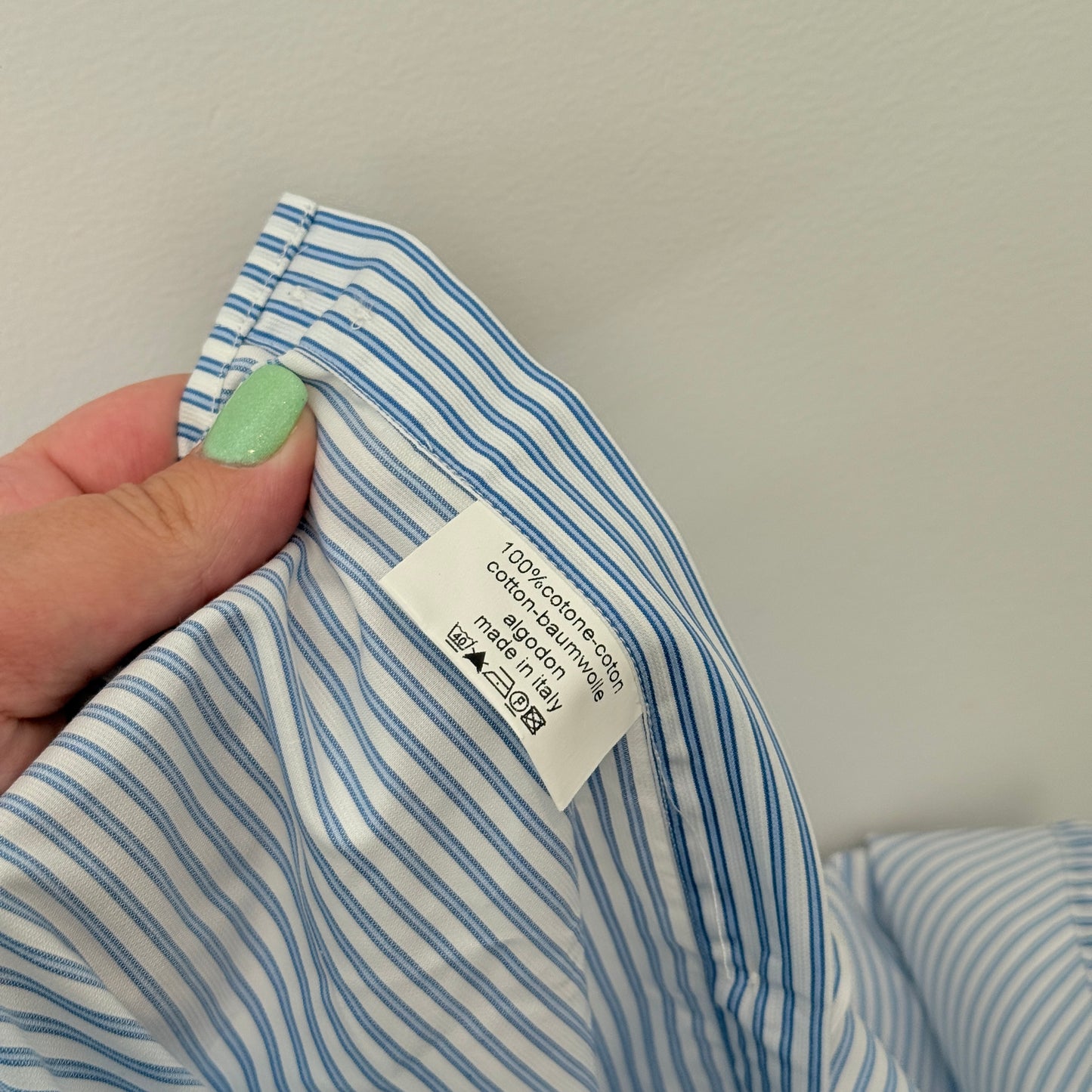 Nanni Savio Short-Sleeve Cotton Shirt – Size 40