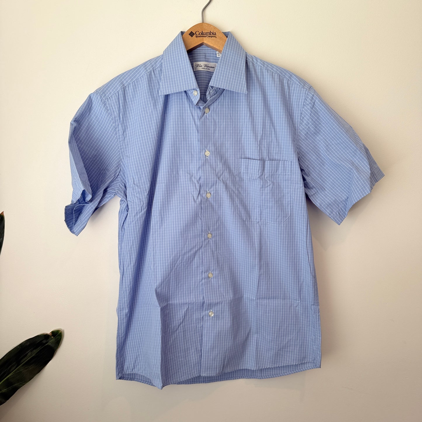 Via Verona Short-Sleeve Cotton Shirt – Size 40