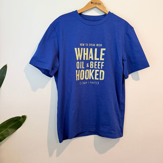 Blue Novelty How to Speak Irish Graphic Tee – Size L