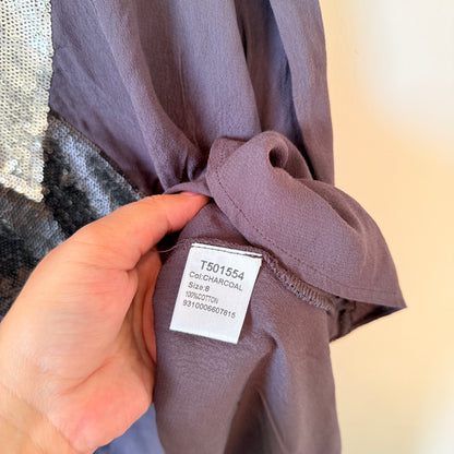 Caroline Morgan Size 8 High Low Cotton Tunic