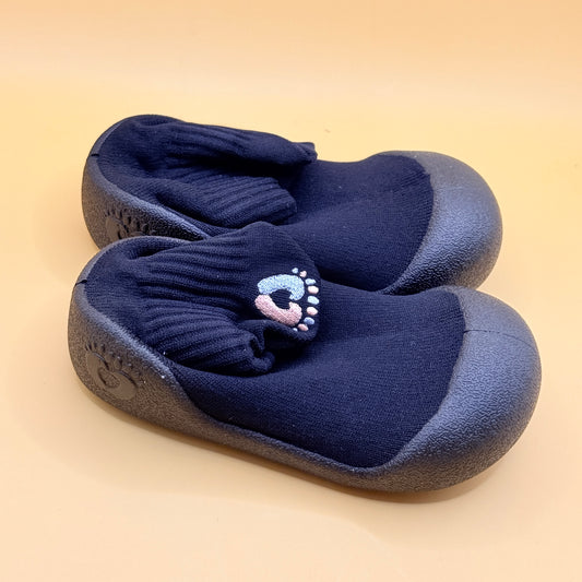 Sole Sox Winter Water Resistant Barefoot Baby Shoes Black XL 14.5cm