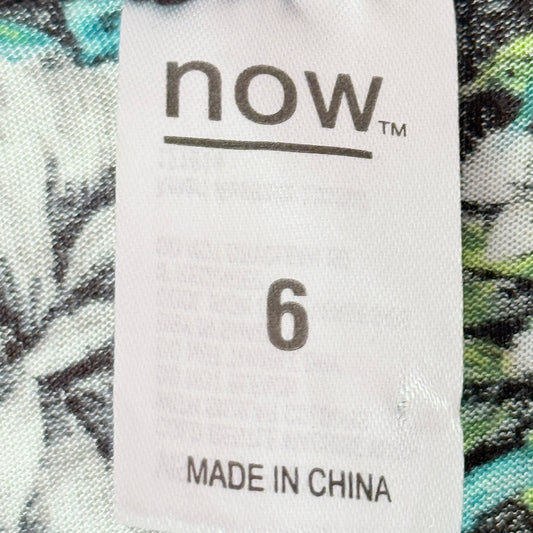 Now Size 6 Sleeveless Floral Print Top