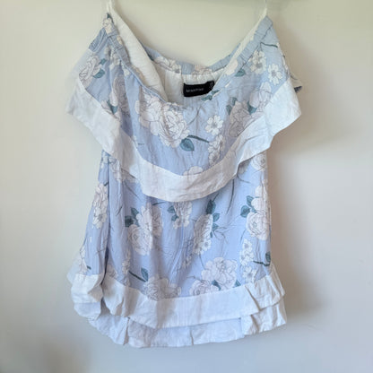 Minkpink Size L Print Off-the-Shoulder Top