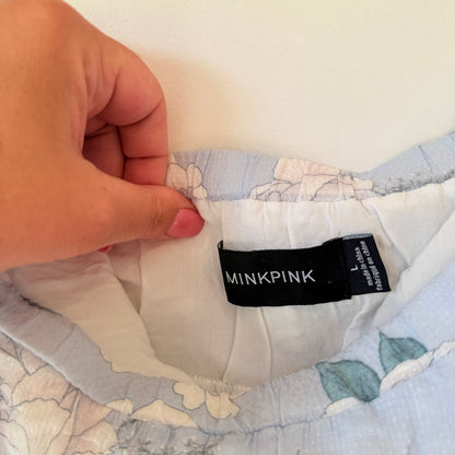 Minkpink Size L Print Off-the-Shoulder Top