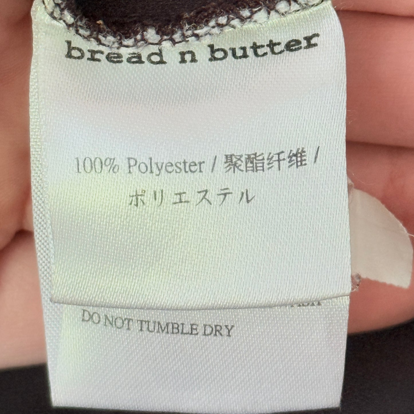 Bread n Butter Size U/Arm 47cm Black Long-Sleeved Cowl Neck Blouse