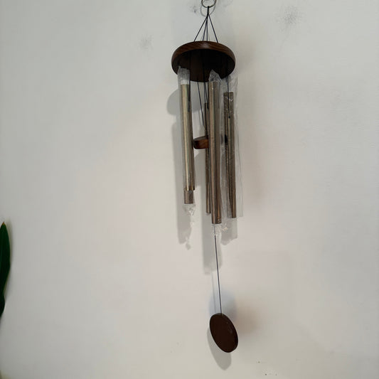 Wooden Wind Chimes with Metal Tubes Outdoor Garden Hanging Chime