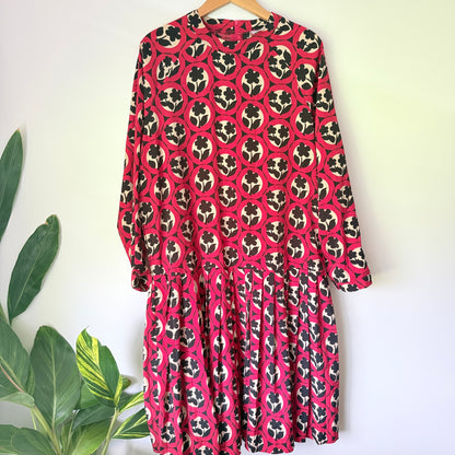 Check Your Size Poppy Toss Shirt Dress - Size F U/Arm 57cm
