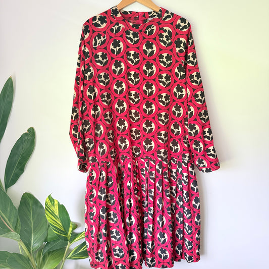 Check Your Size Poppy Toss Shirt Dress - Size F U/Arm 57cm