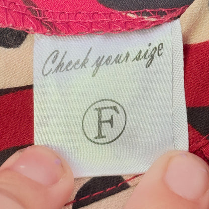 Check Your Size Poppy Toss Shirt Dress - Size F U/Arm 57cm