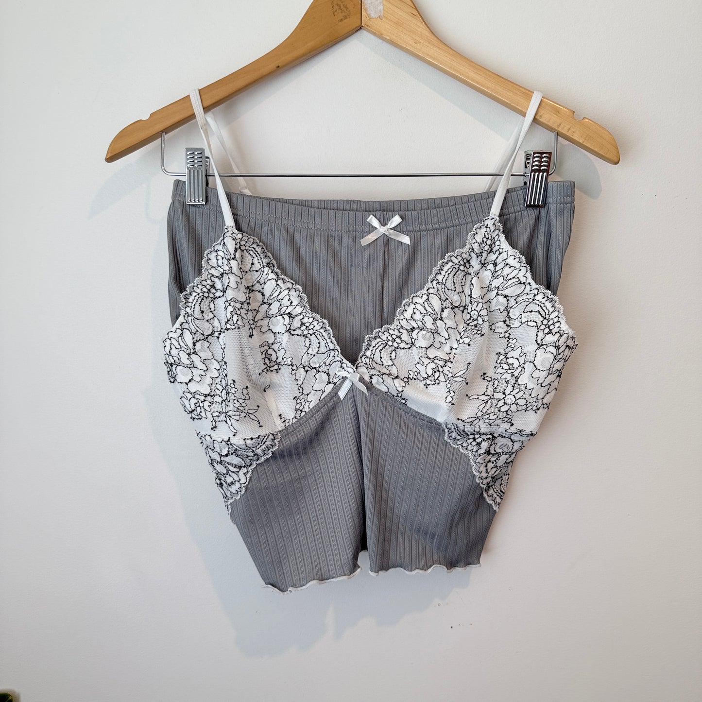 Lace Trim Cami & Shorts Sleep Set – Size XL