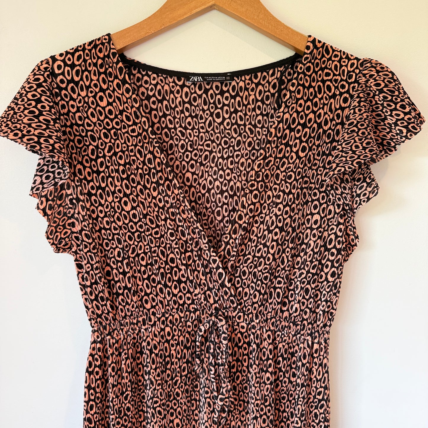 Zara Size M Crinkle Dress