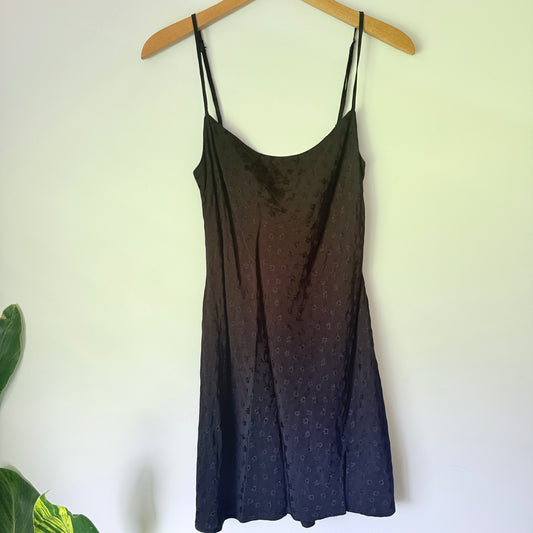Glassons Size 8 Black Mini Slip Dress