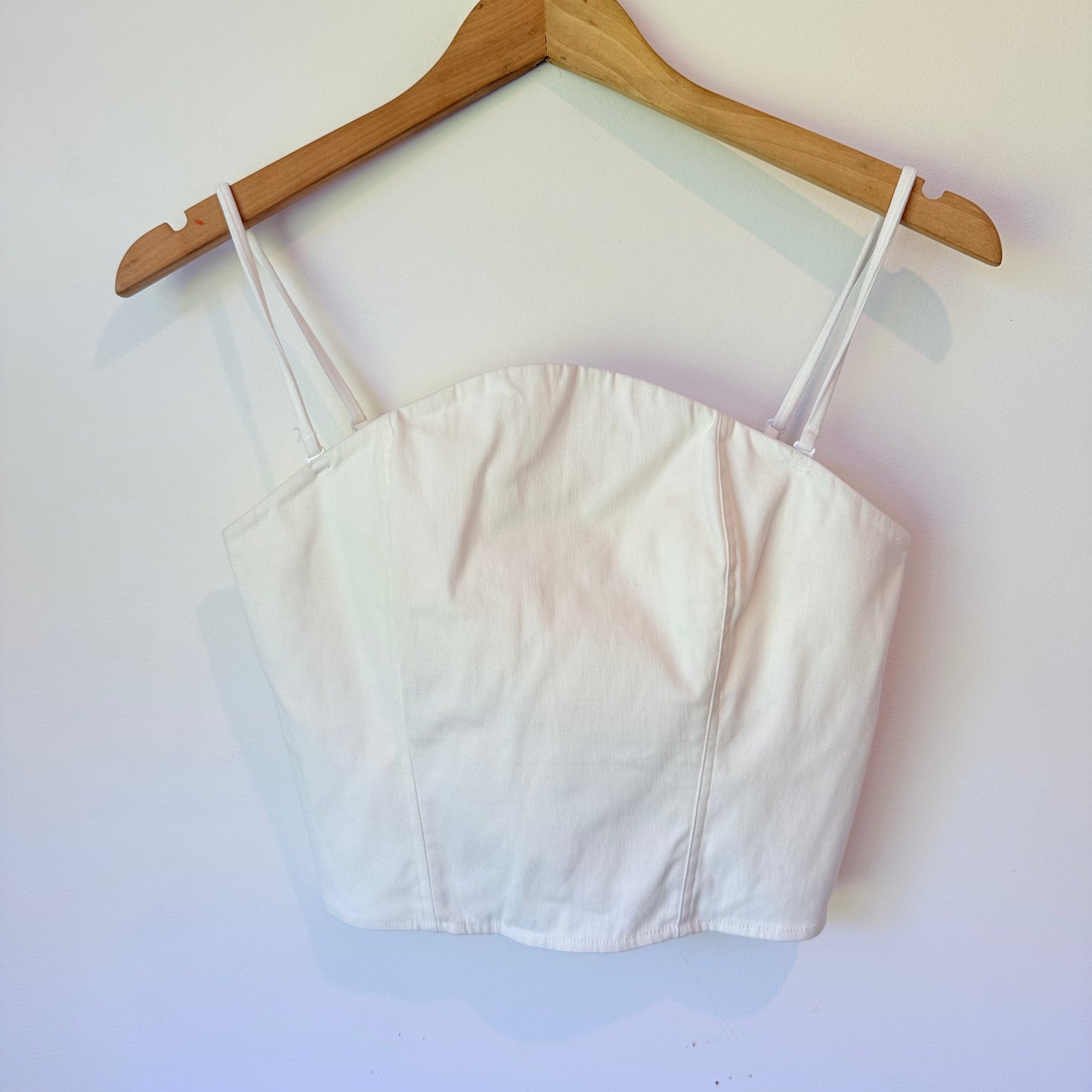 Brand New Sample Natural White Corset Top (36cm Underarm)