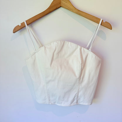 Brand New Sample Natural White Corset Top (36cm Underarm)