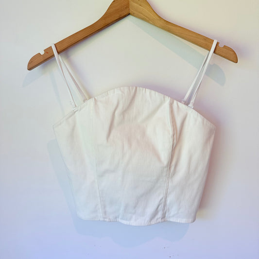Brand New Sample Natural White Corset Top (36cm Underarm)