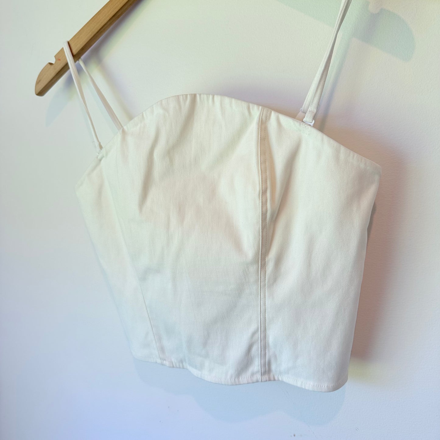 Brand New Sample Natural White Corset Top (36cm Underarm)