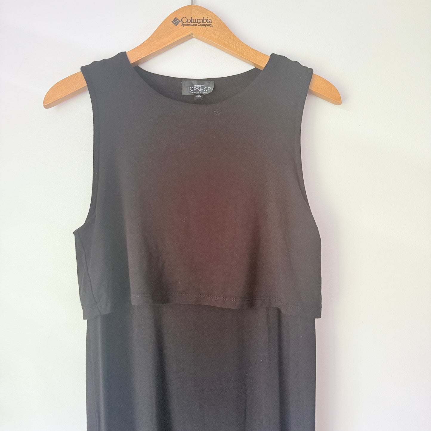 Topshop Size 10 Black Maxi Dress