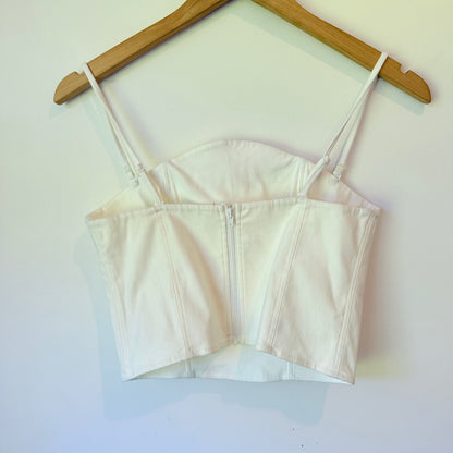 Brand New Sample Natural White Corset Top (36cm Underarm)