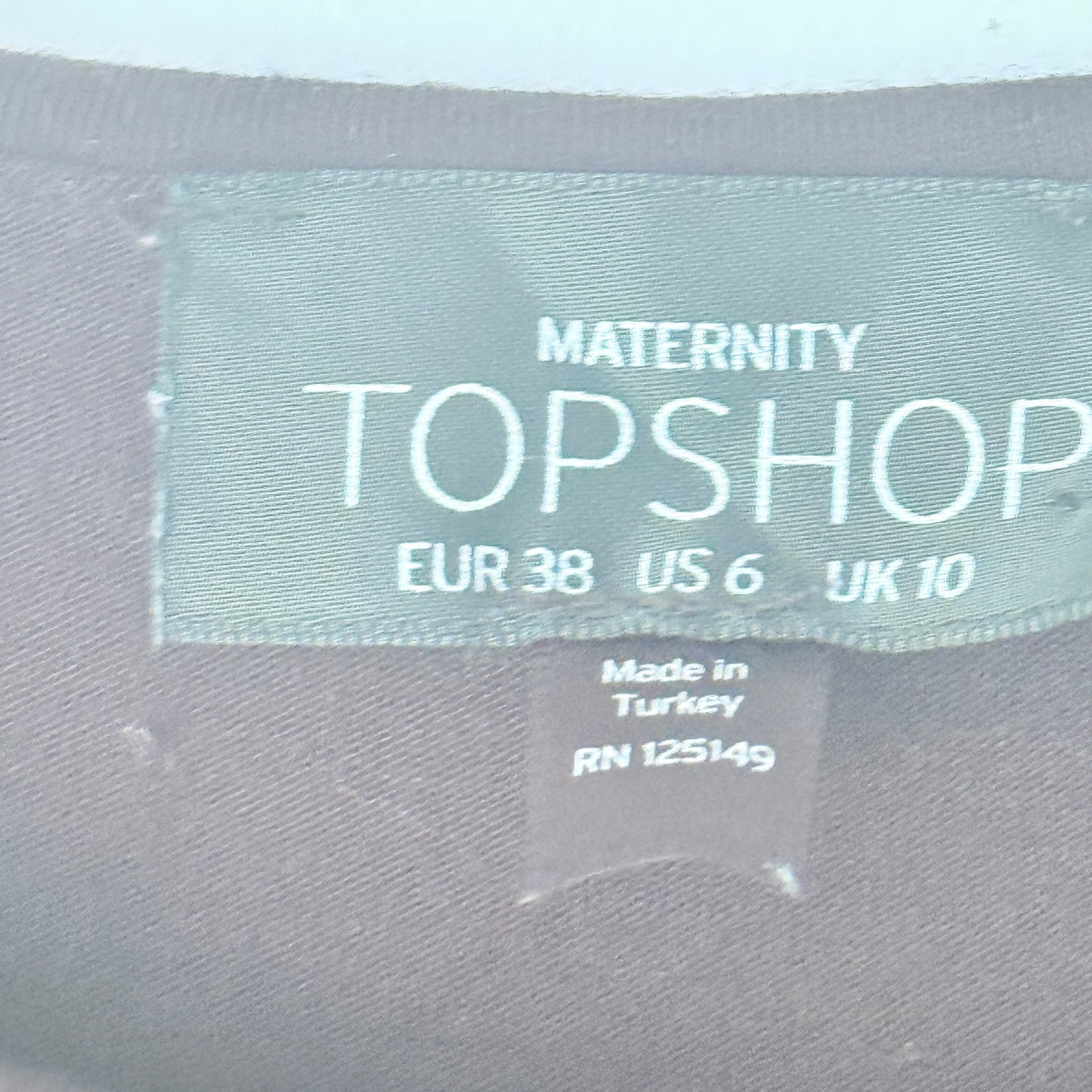 Topshop Size 10 Black Maxi Dress