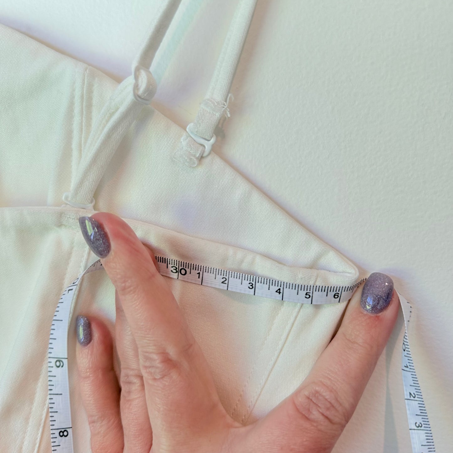 Brand New Sample Natural White Corset Top (36cm Underarm)